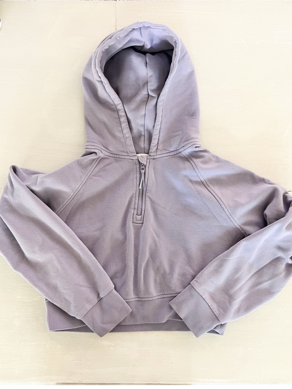 Athleta Lavender Grey Half-Zip Hoodie Jacket